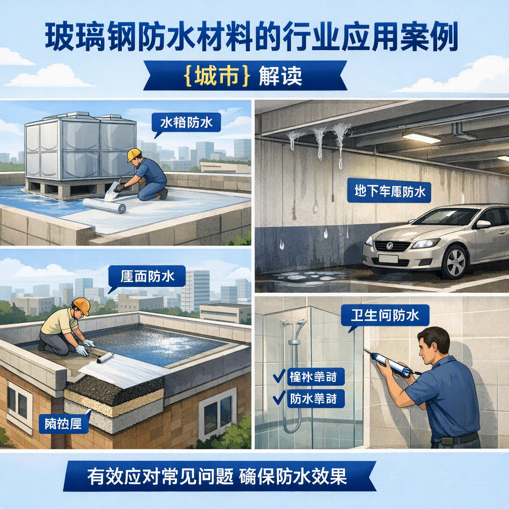 玻璃钢防水材料的行业应用案例,阿坝解读